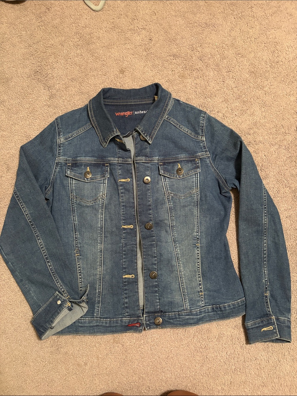 Wrangler Medium Blue Denim Trucker Jacket